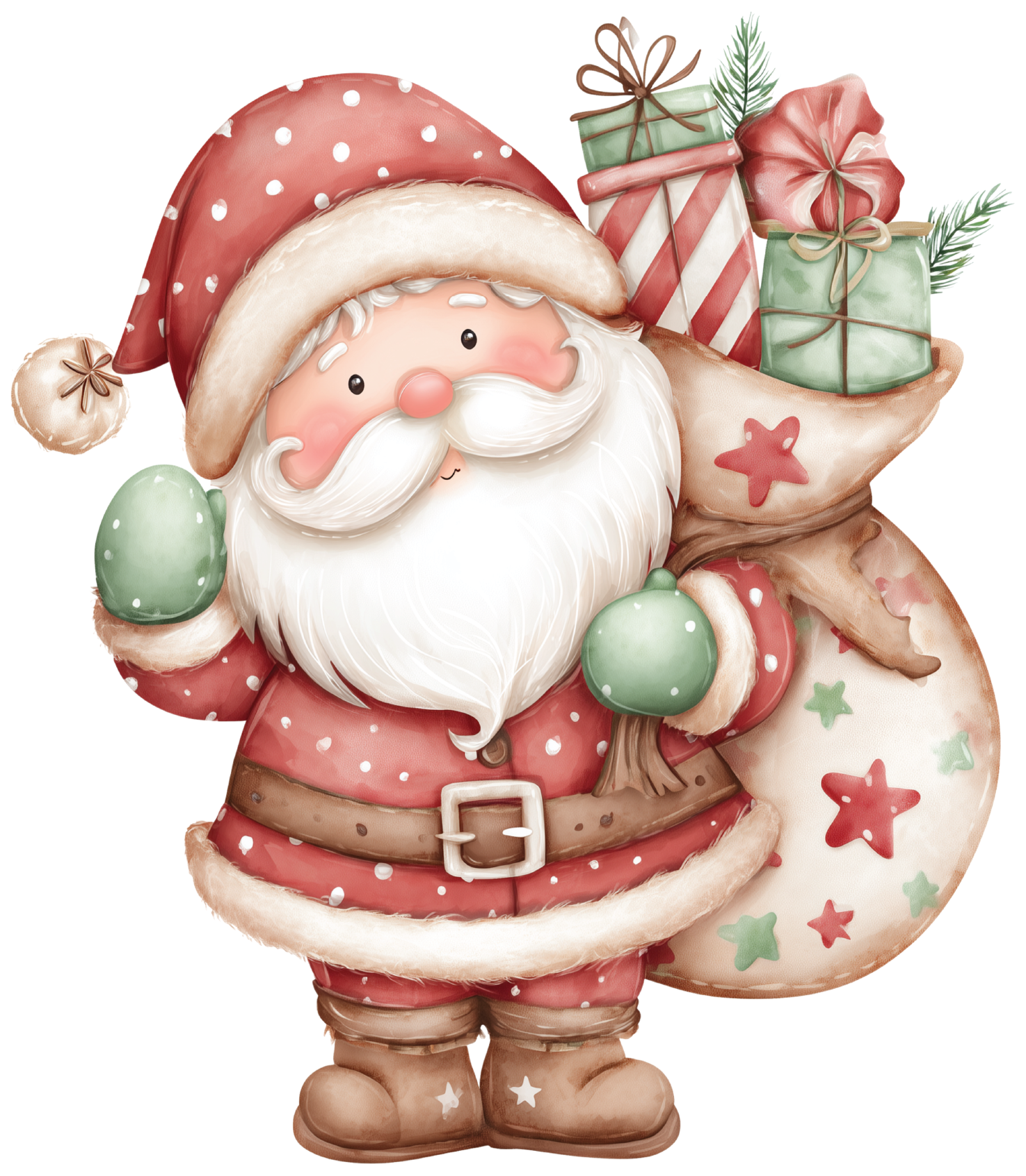 Santa Watercolor