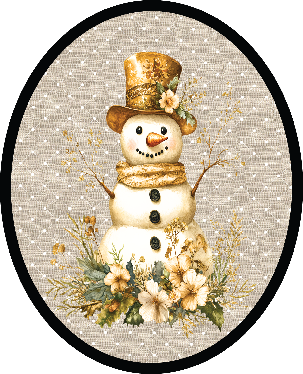 Snowman Oval