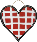 Red Buffalo Plaid Heart Door Hanger
