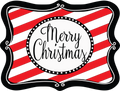 Christmas Whimsical 1621- Merry Christmas Stripe