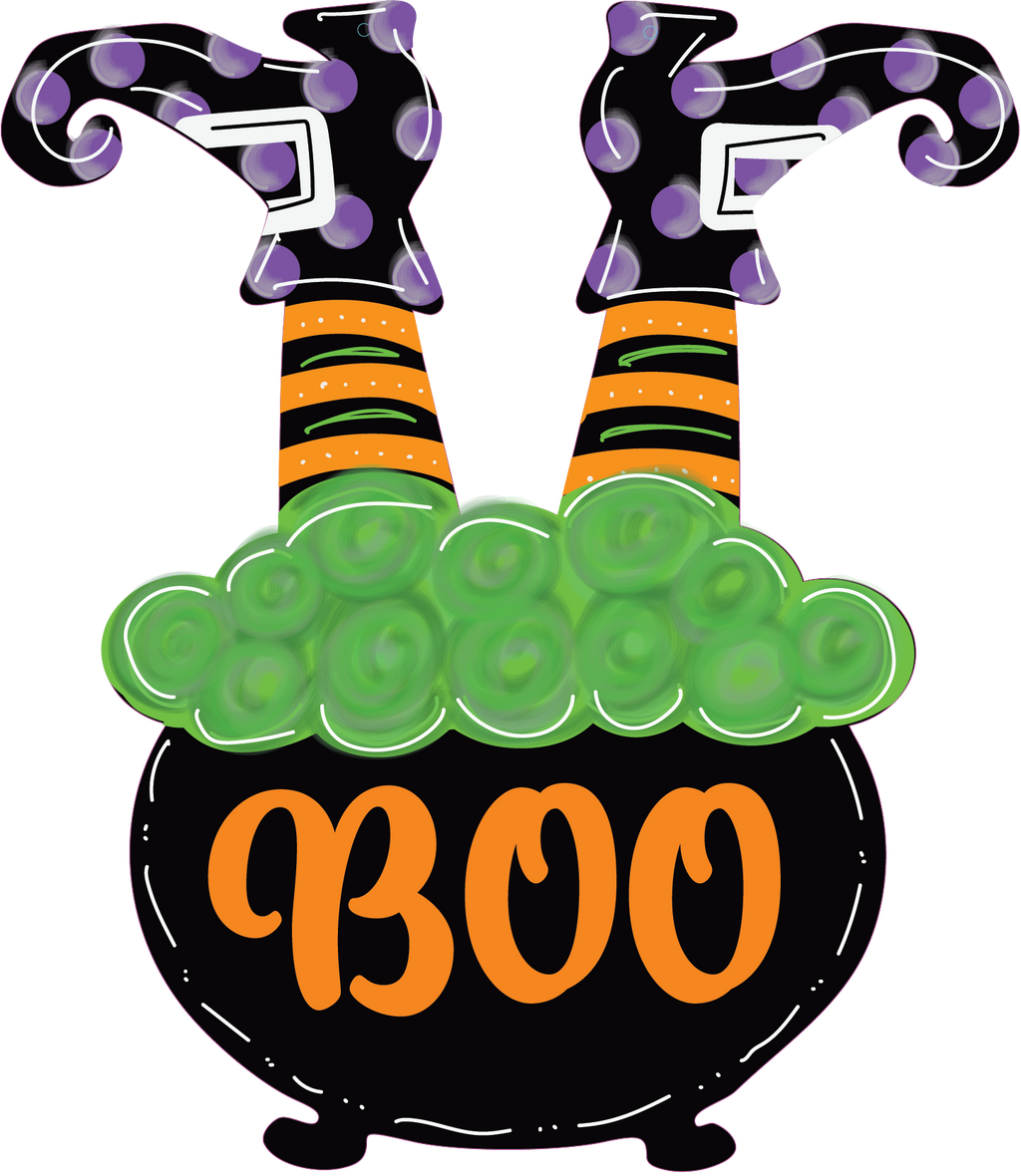 Witches Feet Cauldron - BOO
