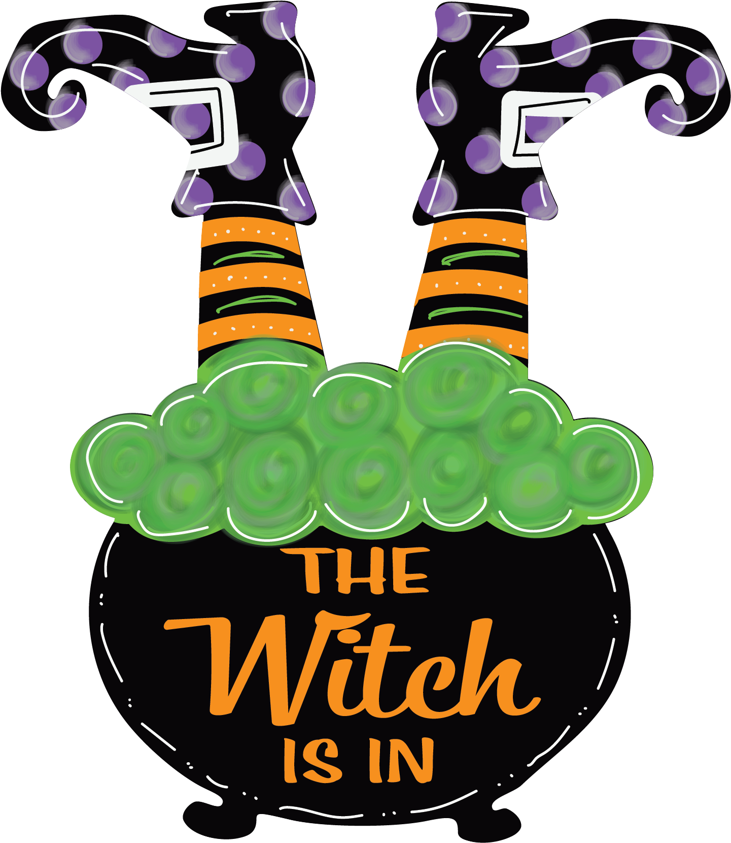 Witches Feet Cauldron - BOO