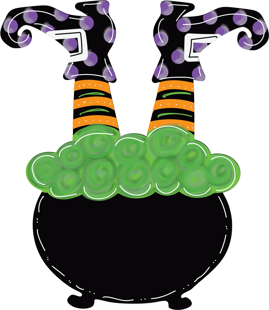 Witches Feet Cauldron - BOO
