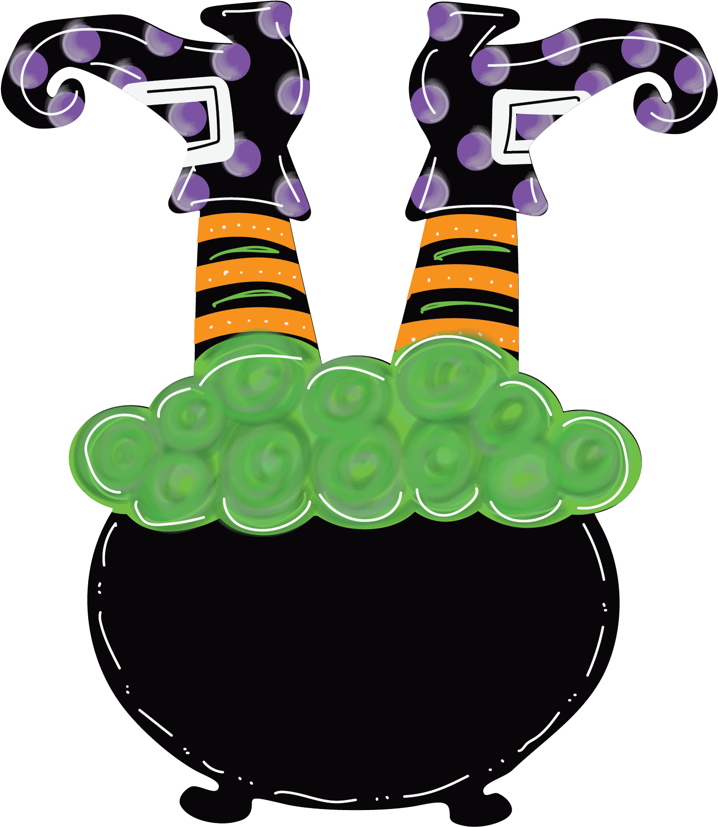 Witches Feet Cauldron - BOO
